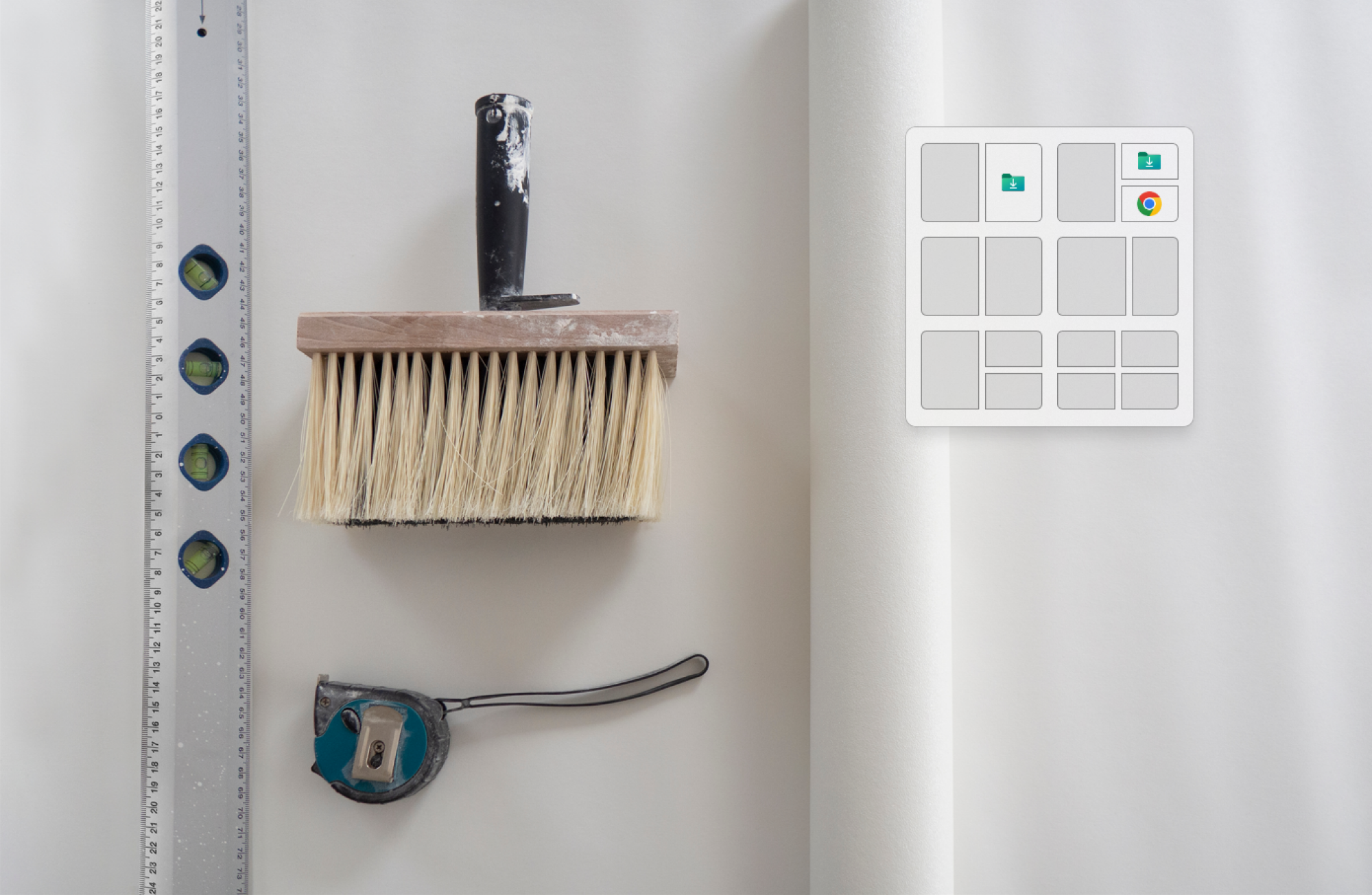 Pose de toile de verre pour rénovation des murs