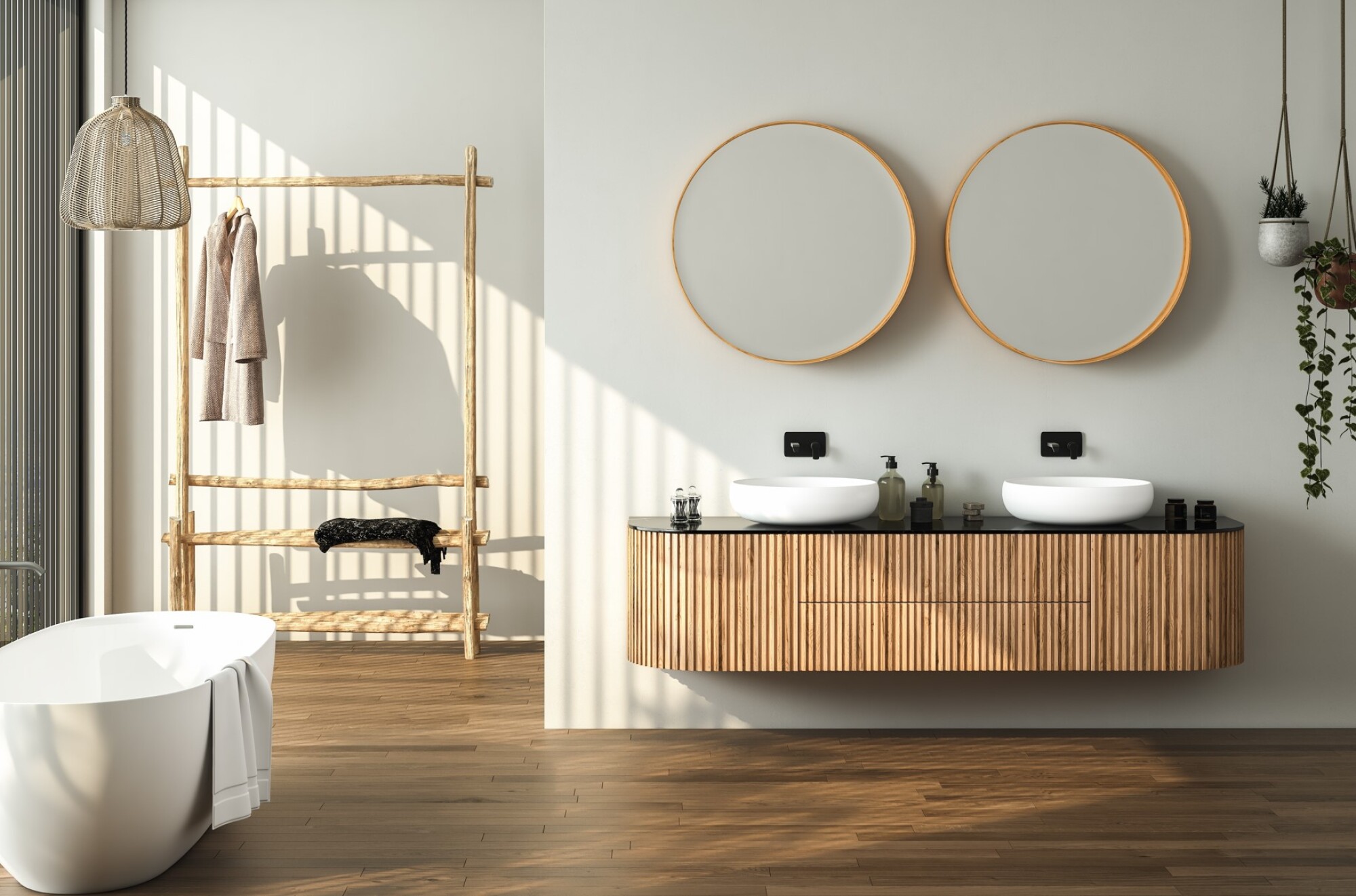 Installation de meuble lave-main