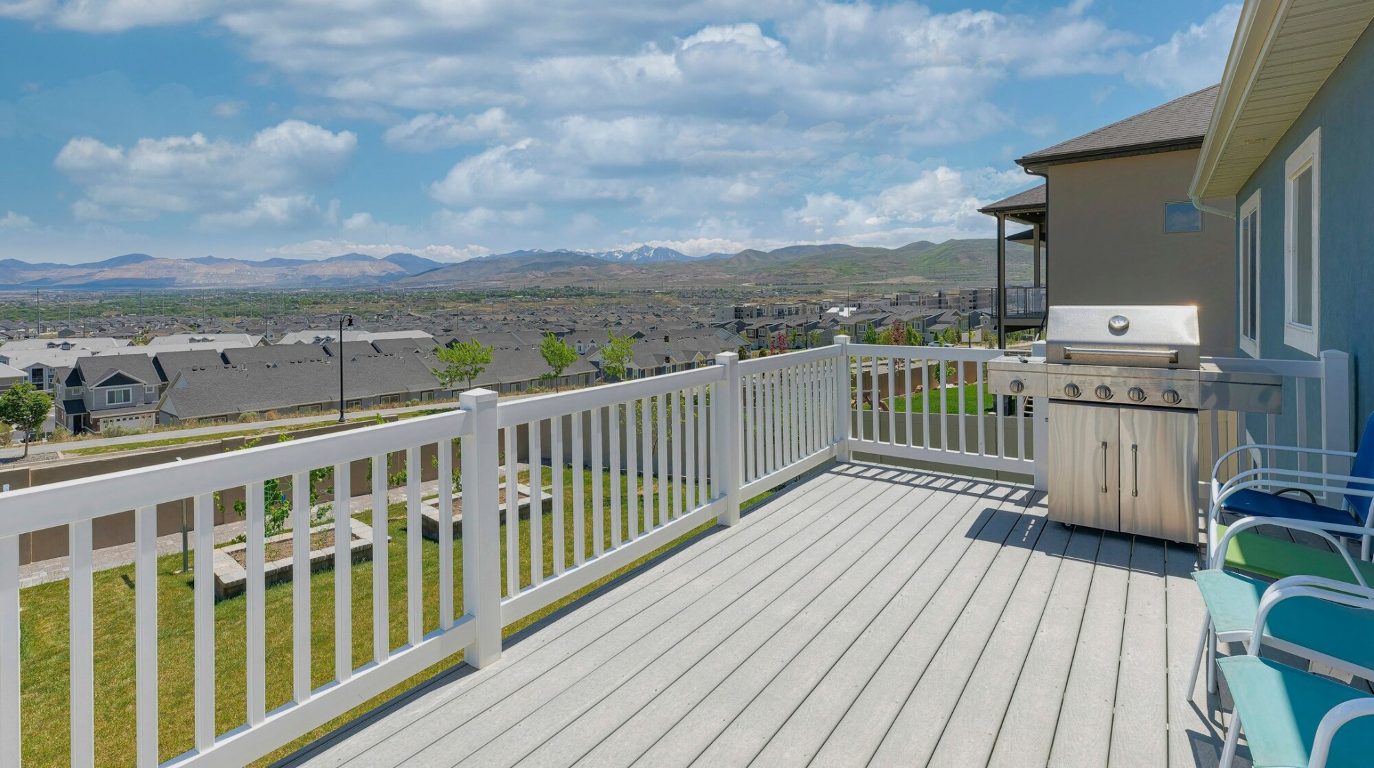 Garde corps de terrasse en bois