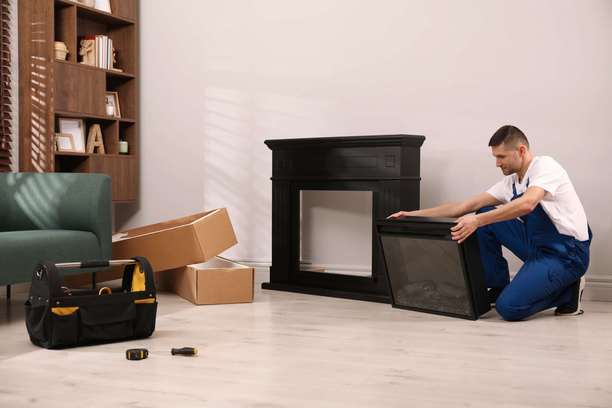 Installation de cheminée électrique