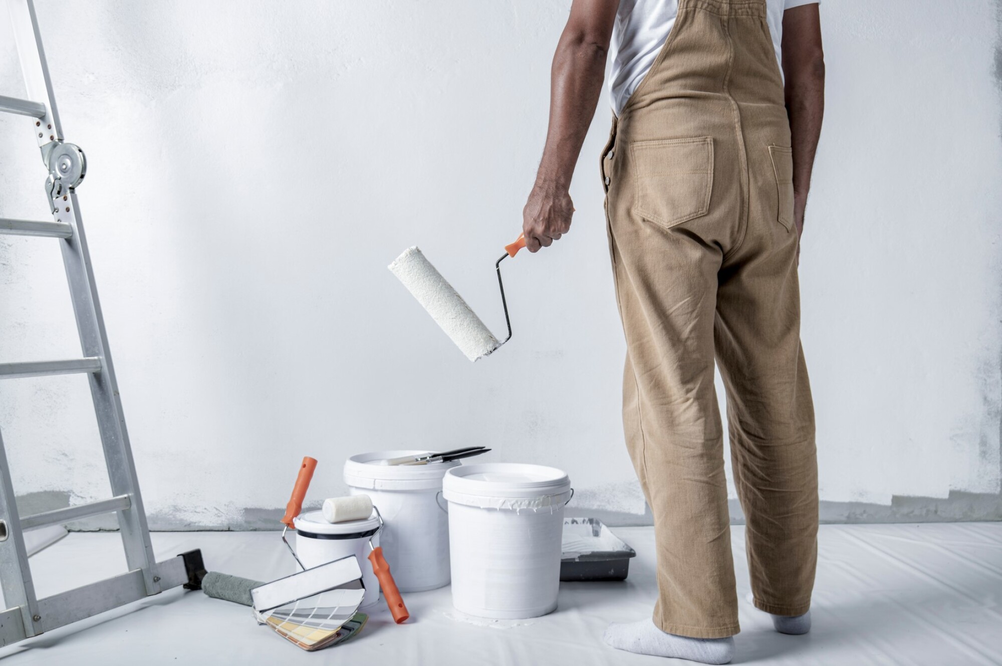 Mise en peinture d'un salon