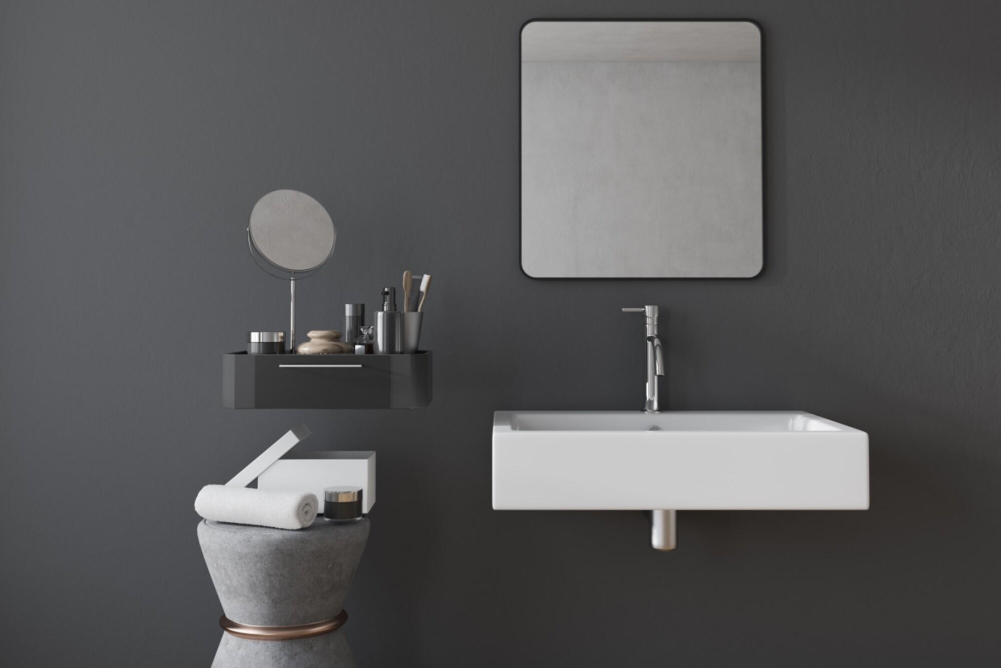 Fourniture et pose lavabo suspendu