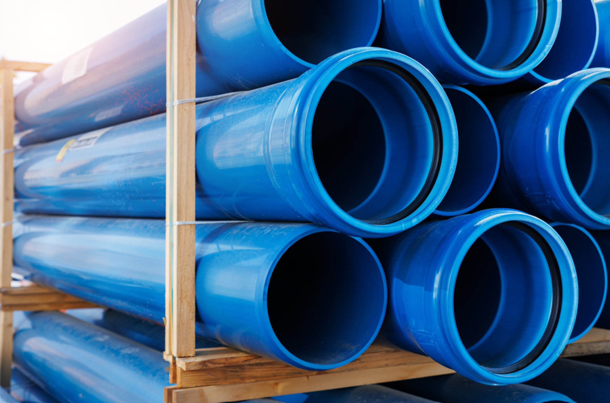 Pose de canalisation en PVC