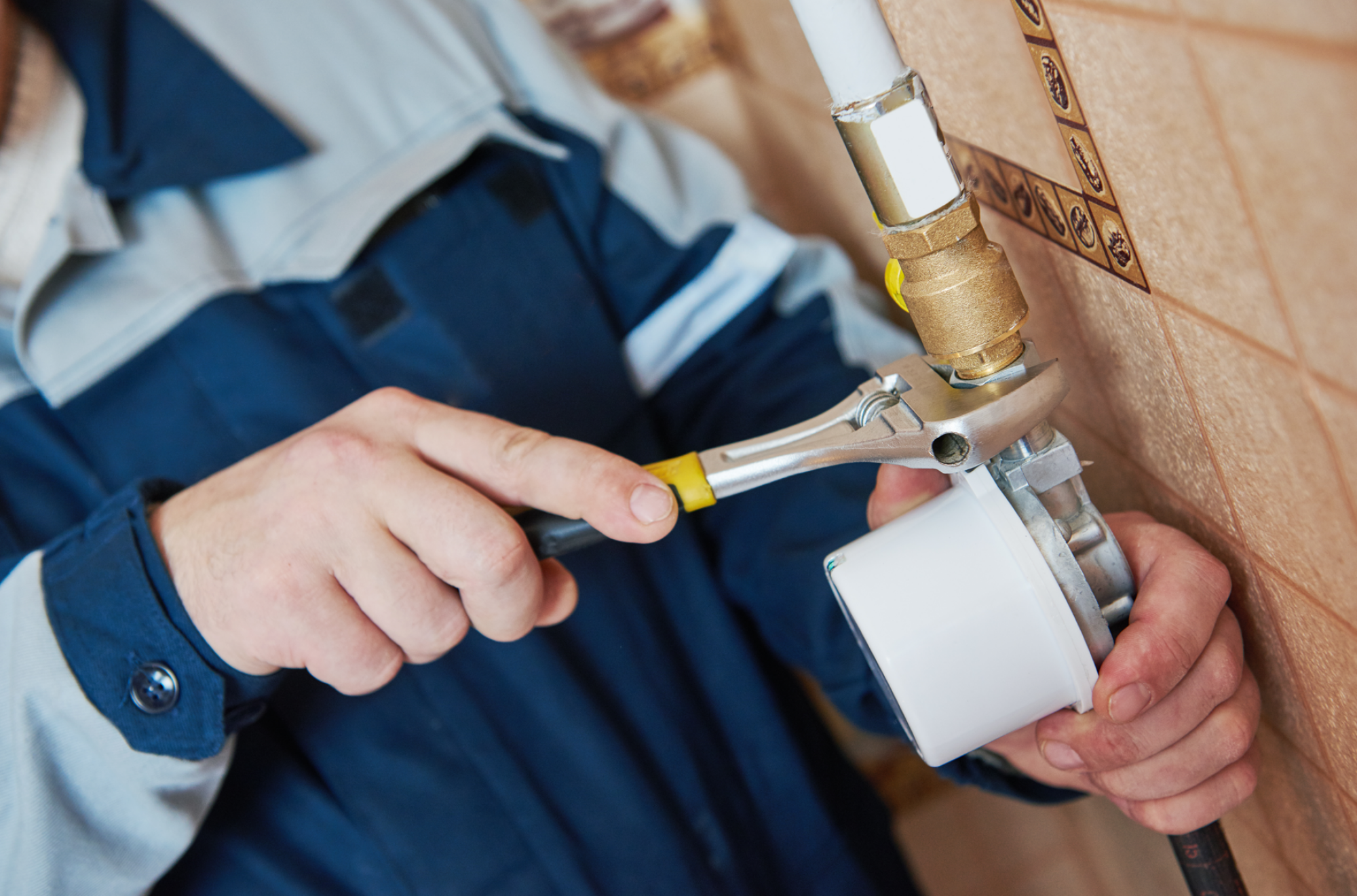 Dépose de l'arrivée de branchement gaz