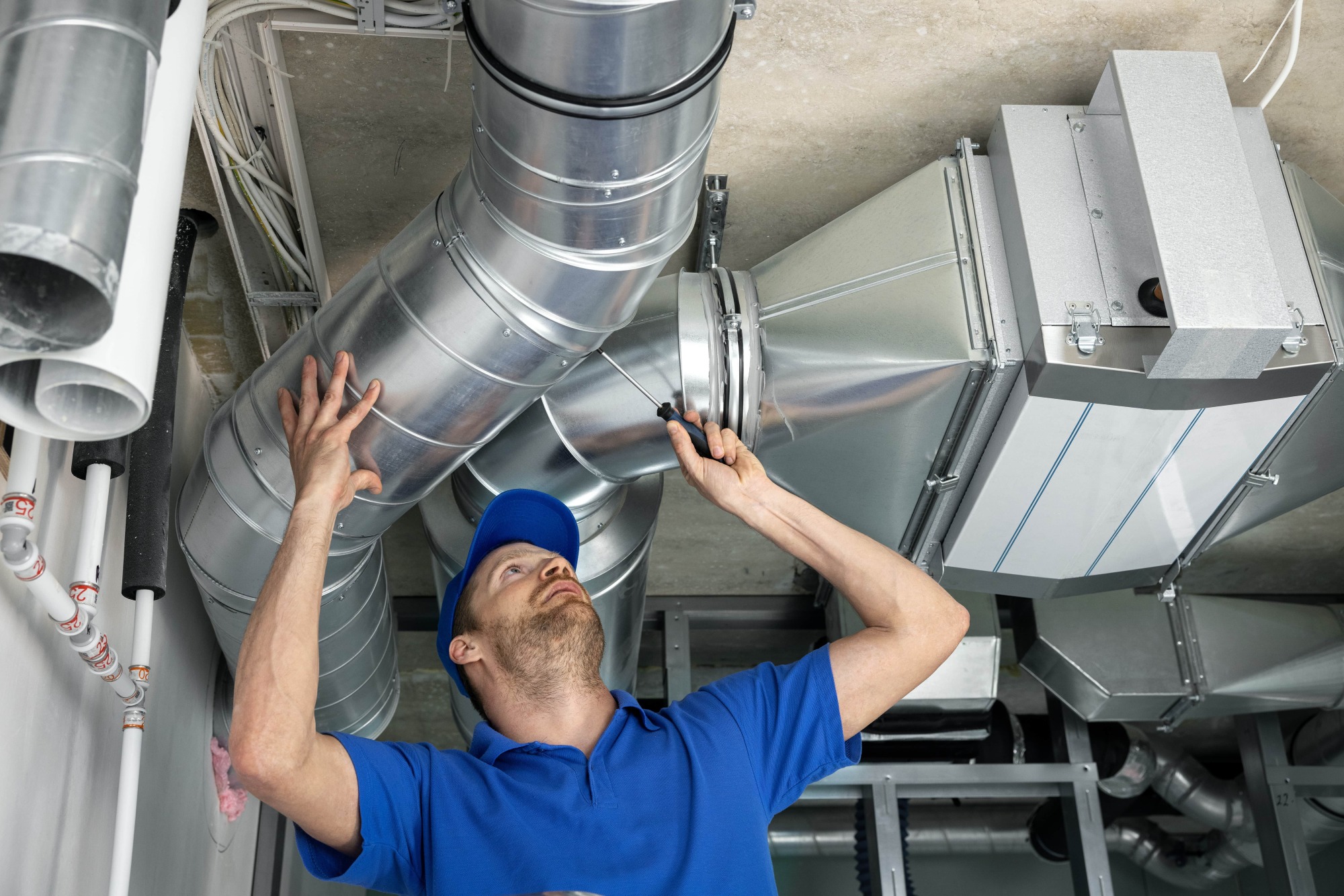 Installation de système de ventilation