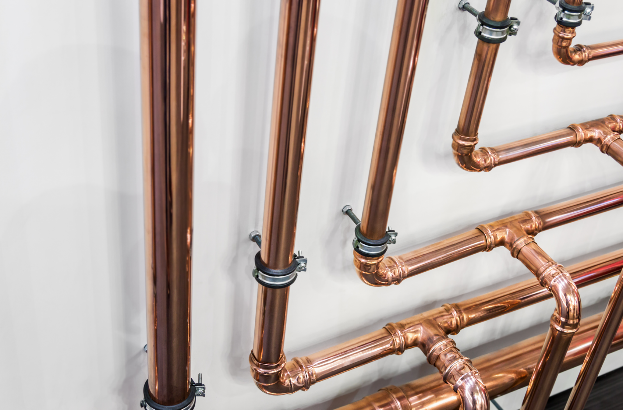 Installation tuyauterie pour gaz