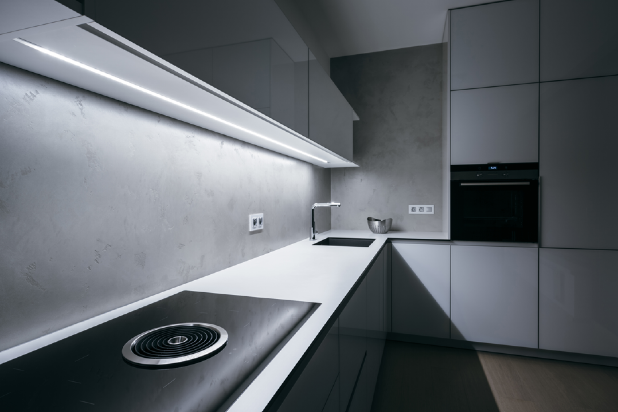 Mise en place lumière blanche