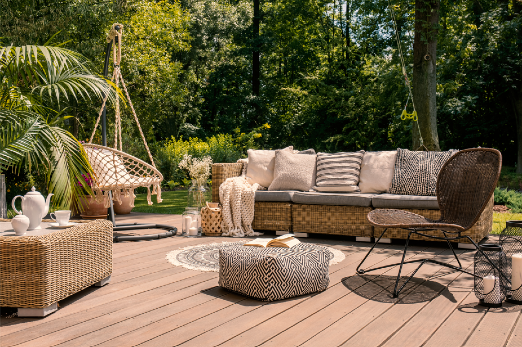 Fourniture de coussins pour mobilier extérieur