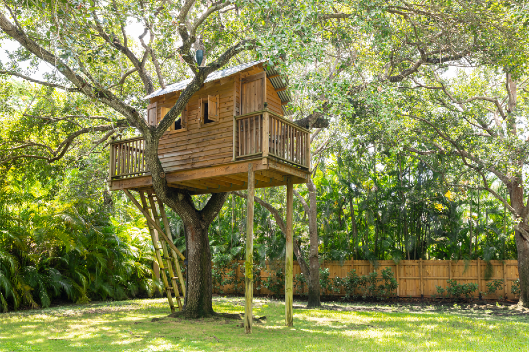 Installation de jardins avec cabanes