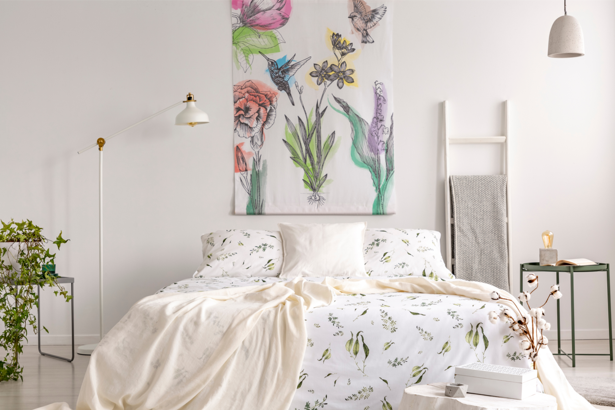 Draps en lin pour lit double