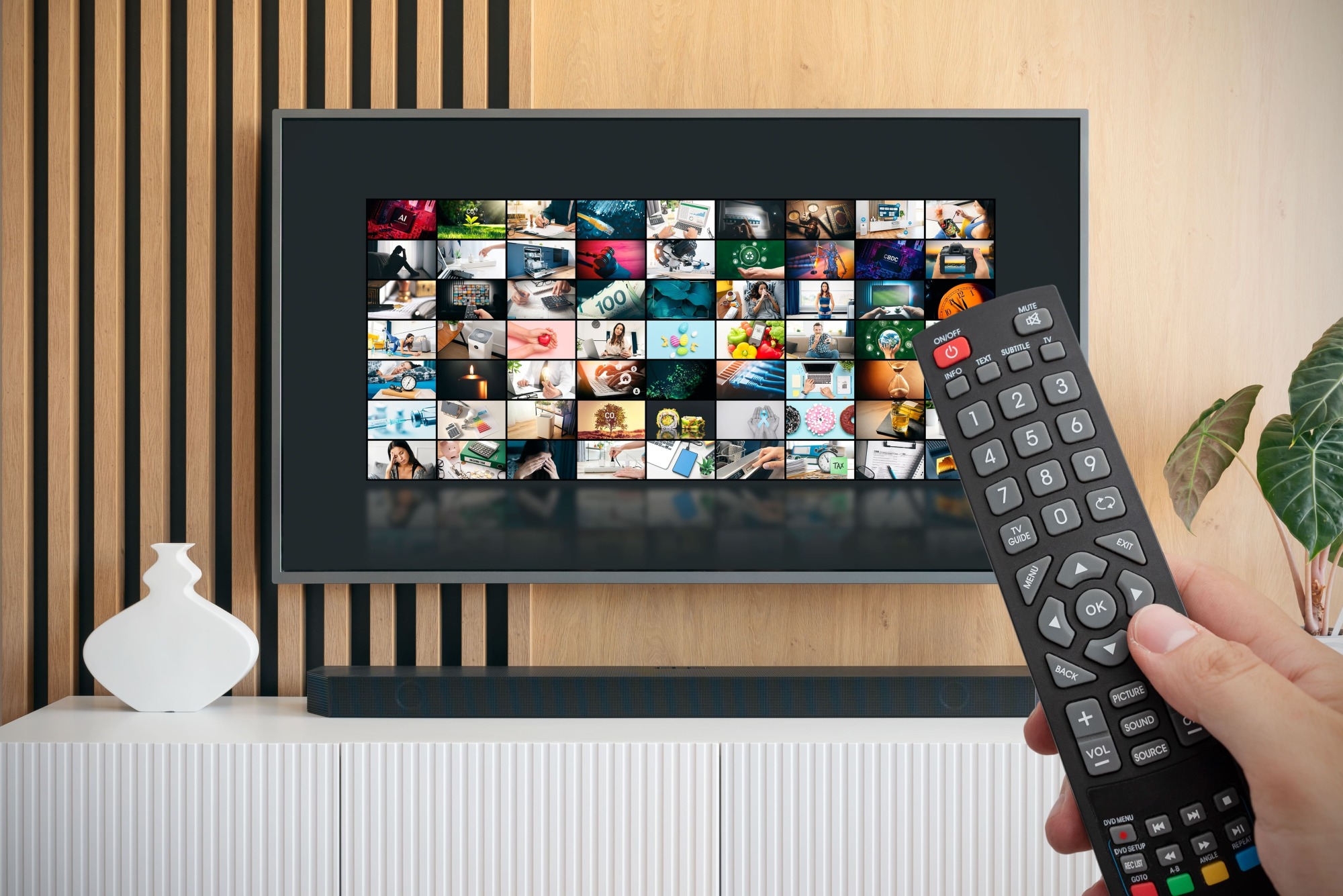 TV grand écran
