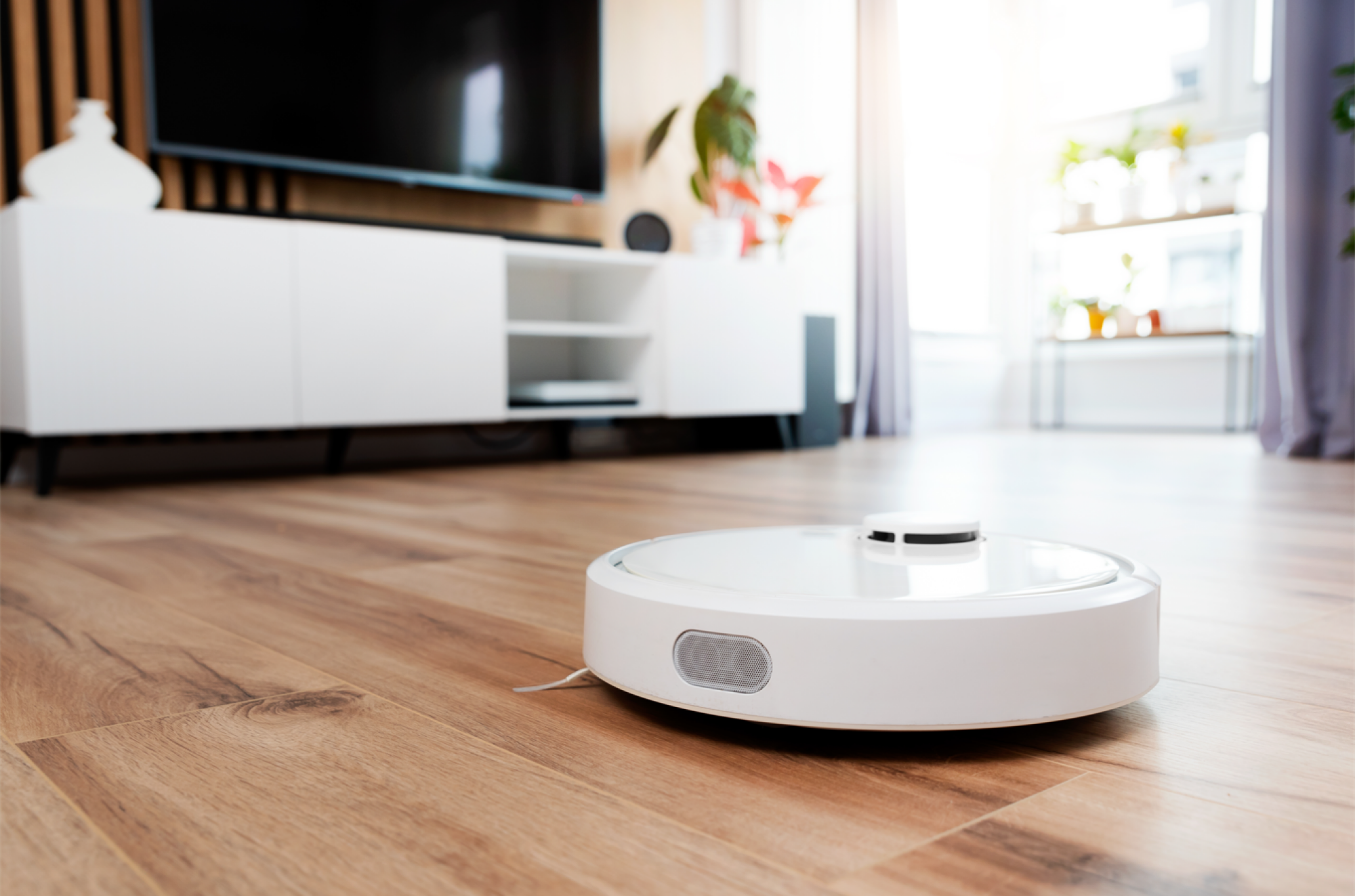 Aspirateur robot laveur