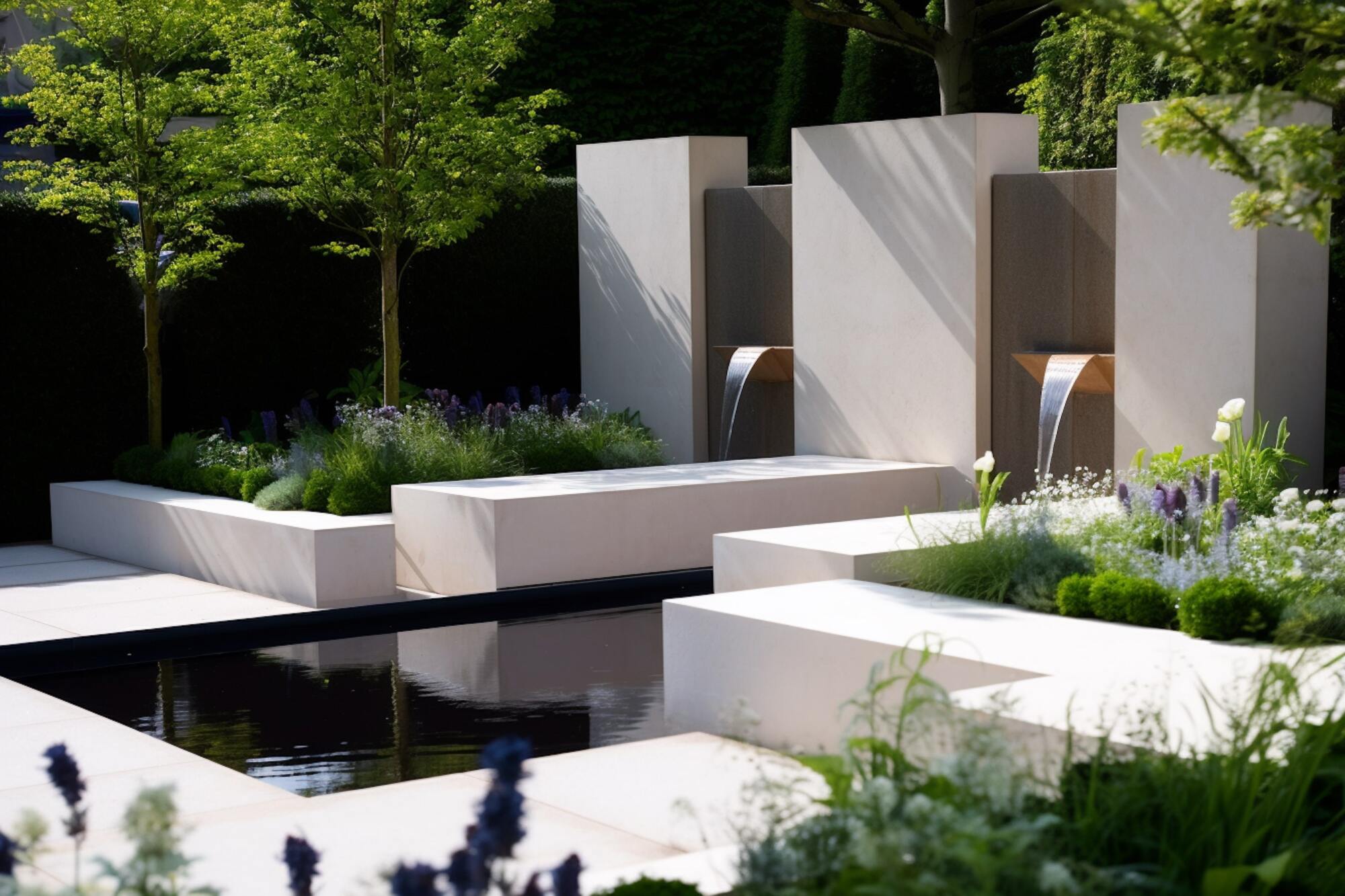 Installation de fontaines et de bassins