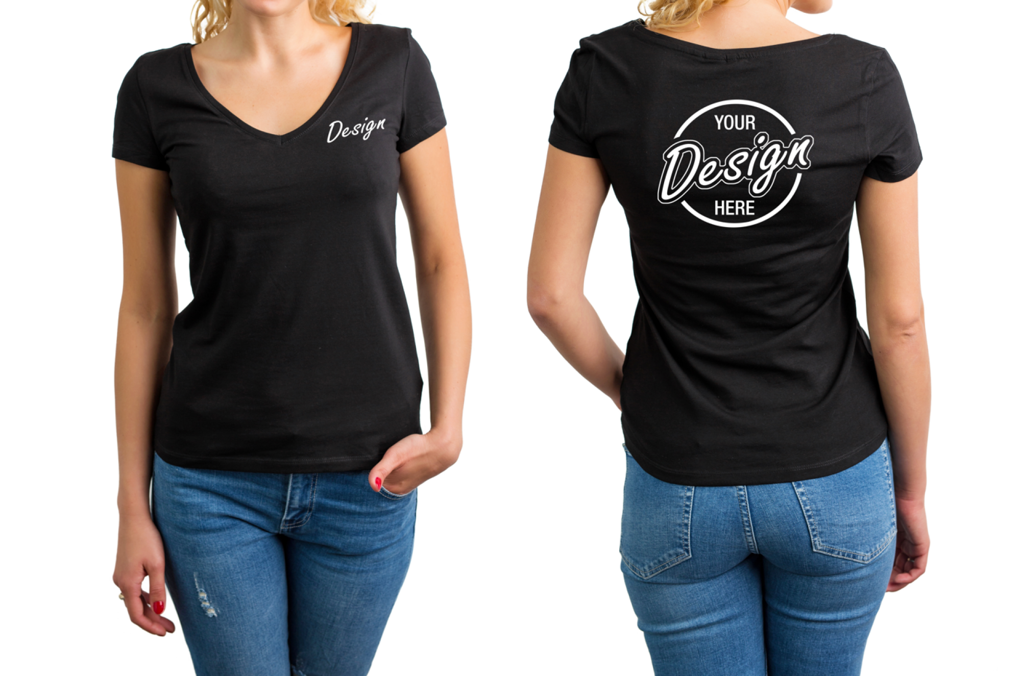 Personnalisation de t-shirt femme