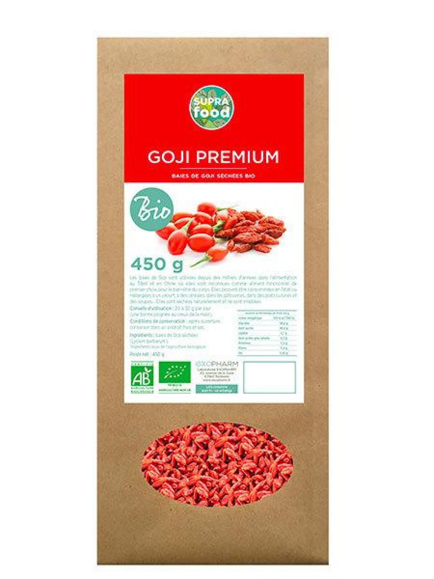 Mélange de 4 super fruits Goji, Cranberries, Physalis et Myrtilles biologiques 250g