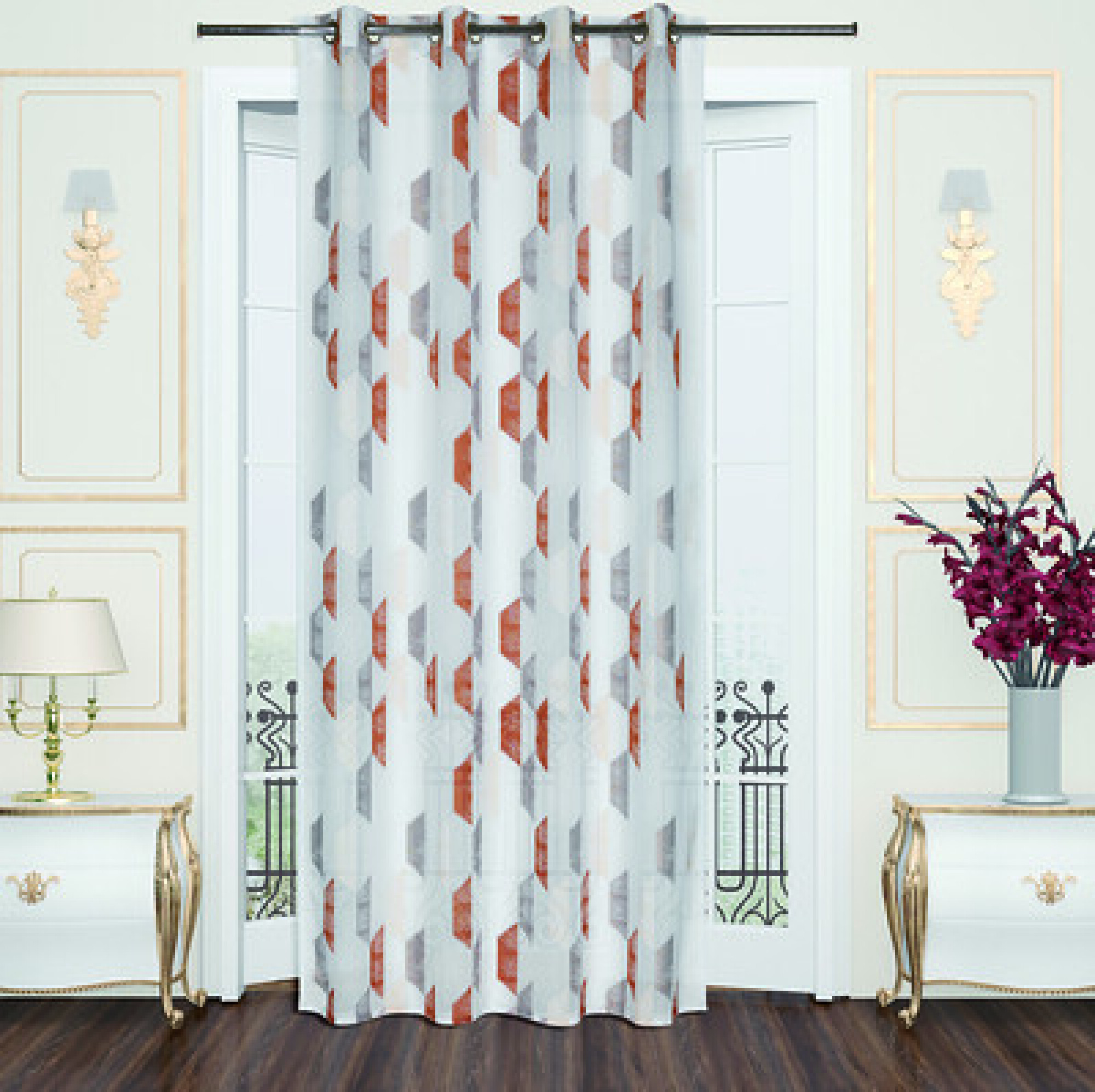 Rideau Voilage EFE Terracotta