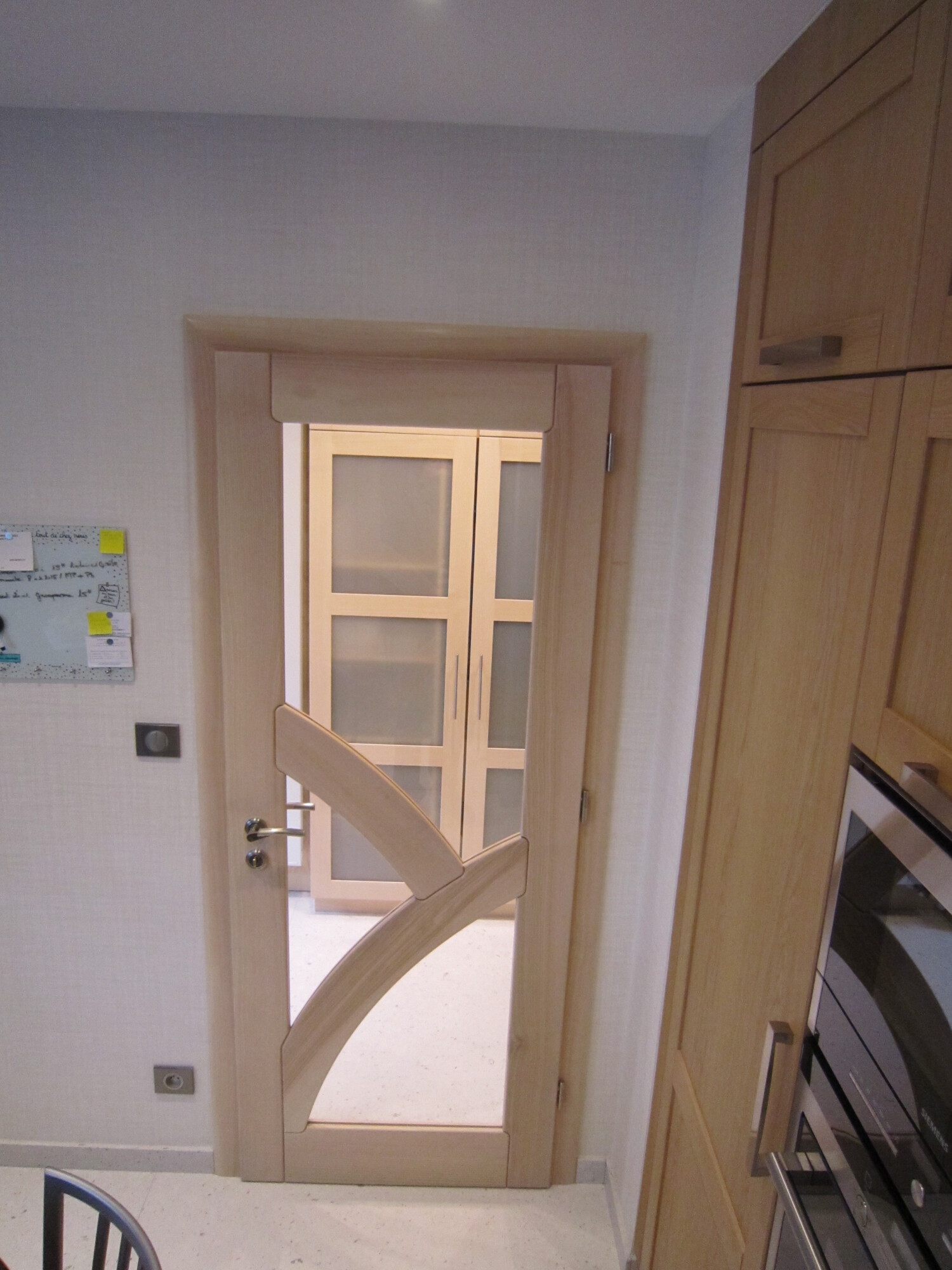 Porte intérieure vitrée sur mesure