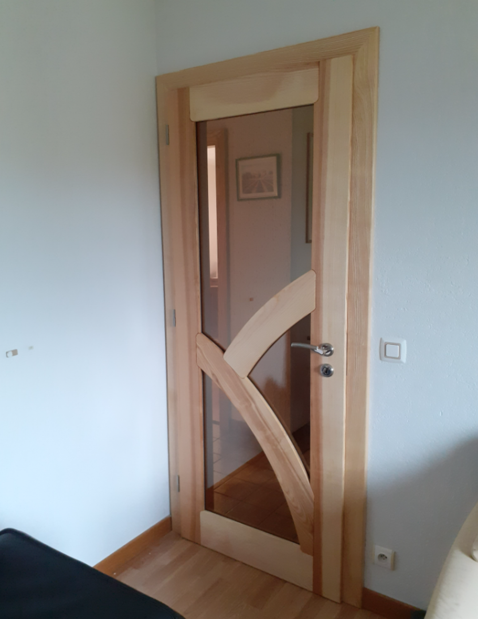 Porte intérieure vitrée sur mesure