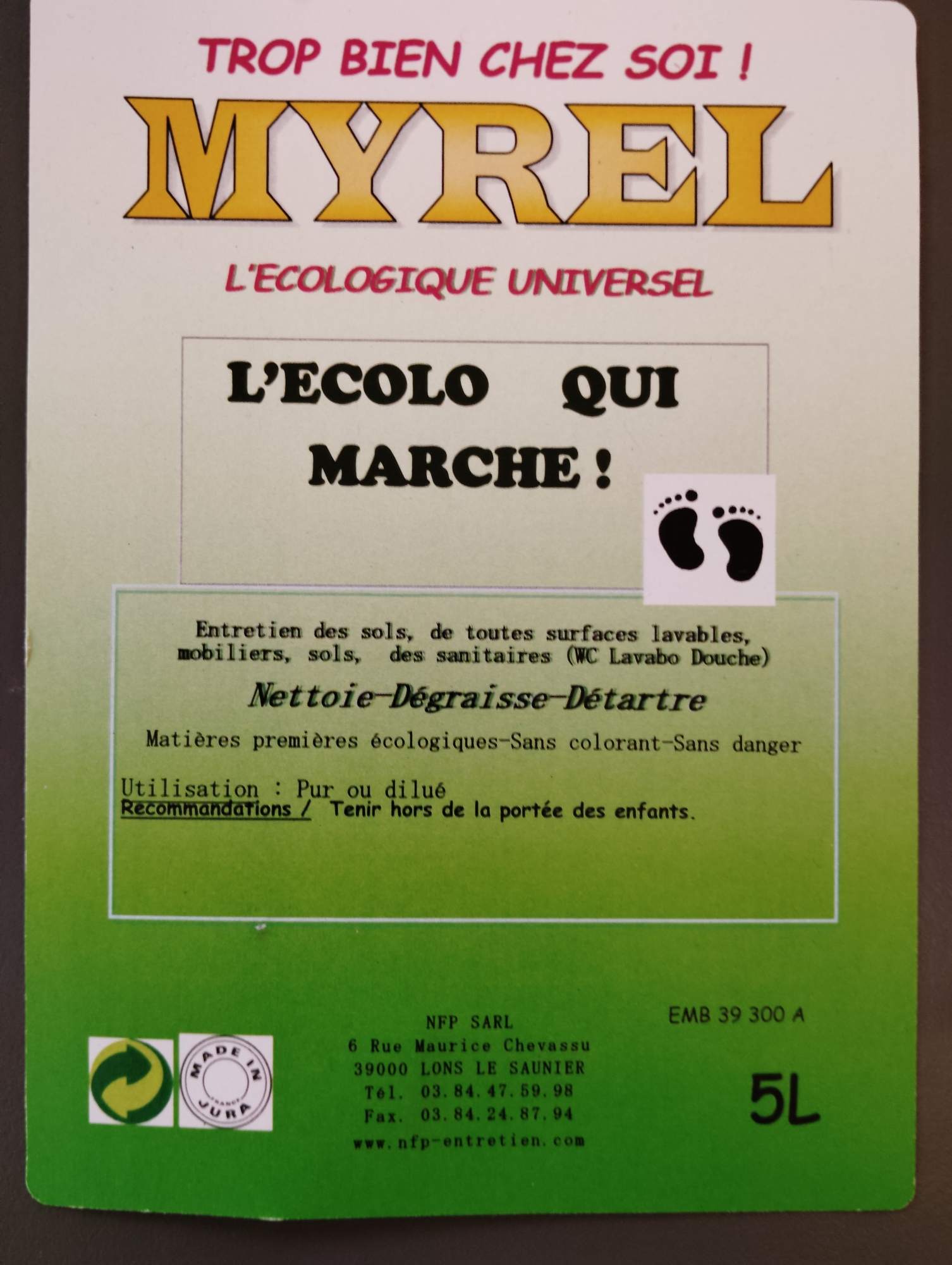 MYREL Multi-surfaces écologique