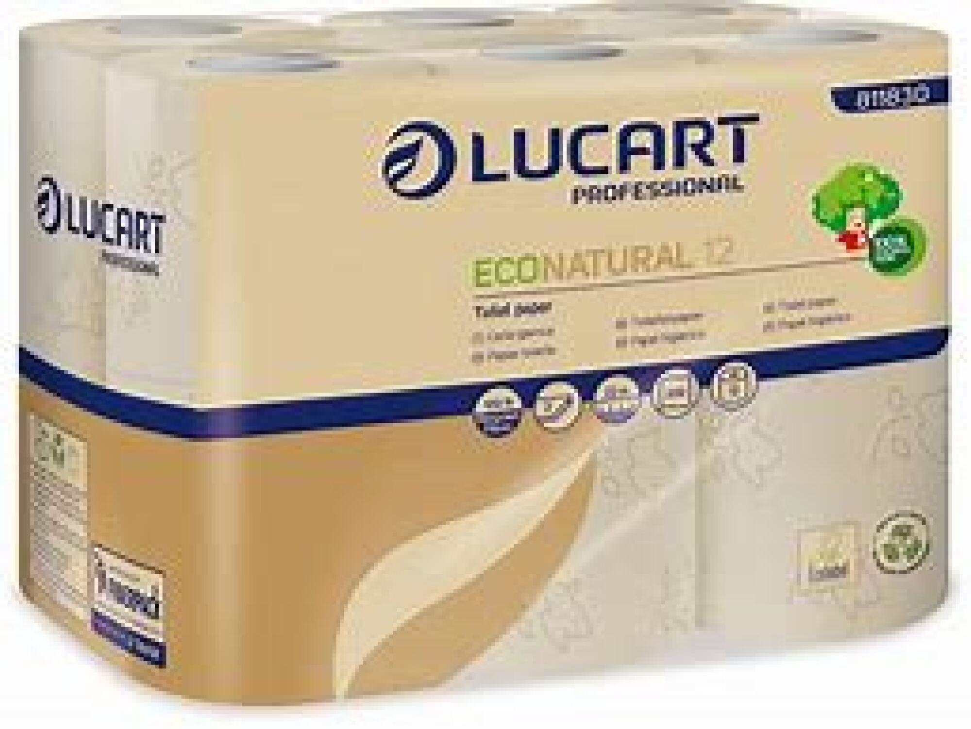 PAPIER TOILETTE 96 rouleaux Ecolabel recyclé ECONATUREL ZA002