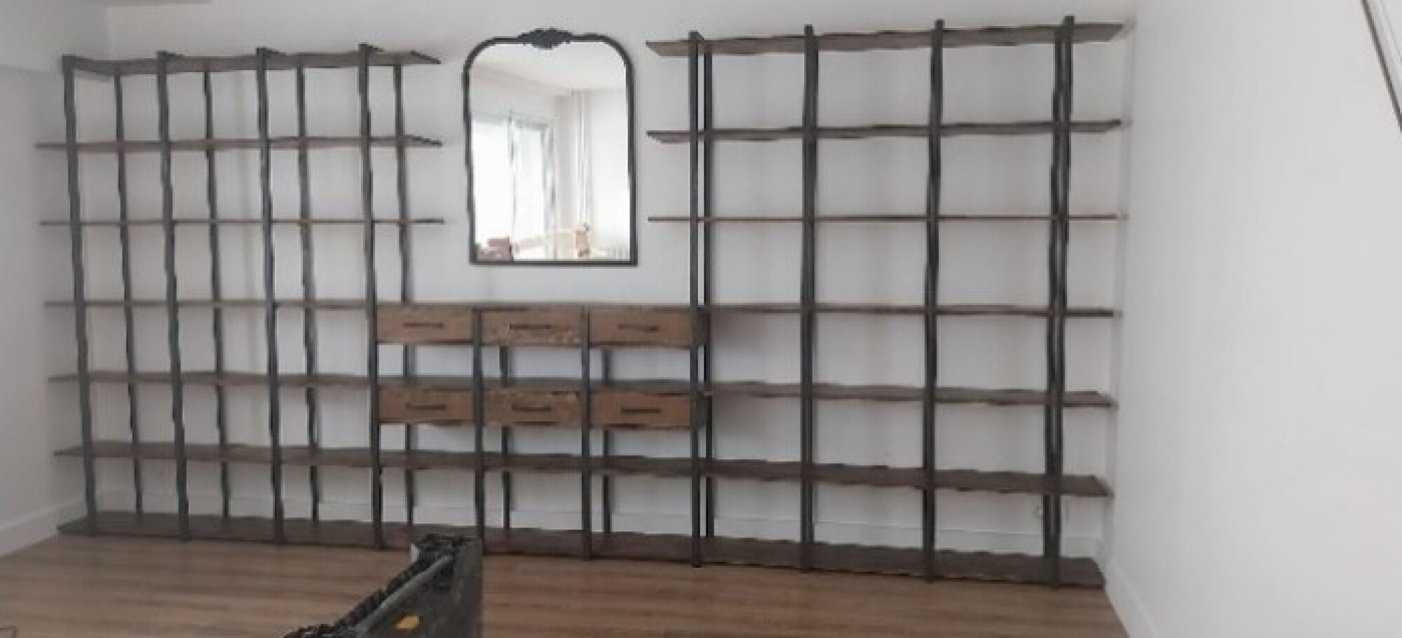 Aménagement Bibliothèque Sur-mesure Bois Métal