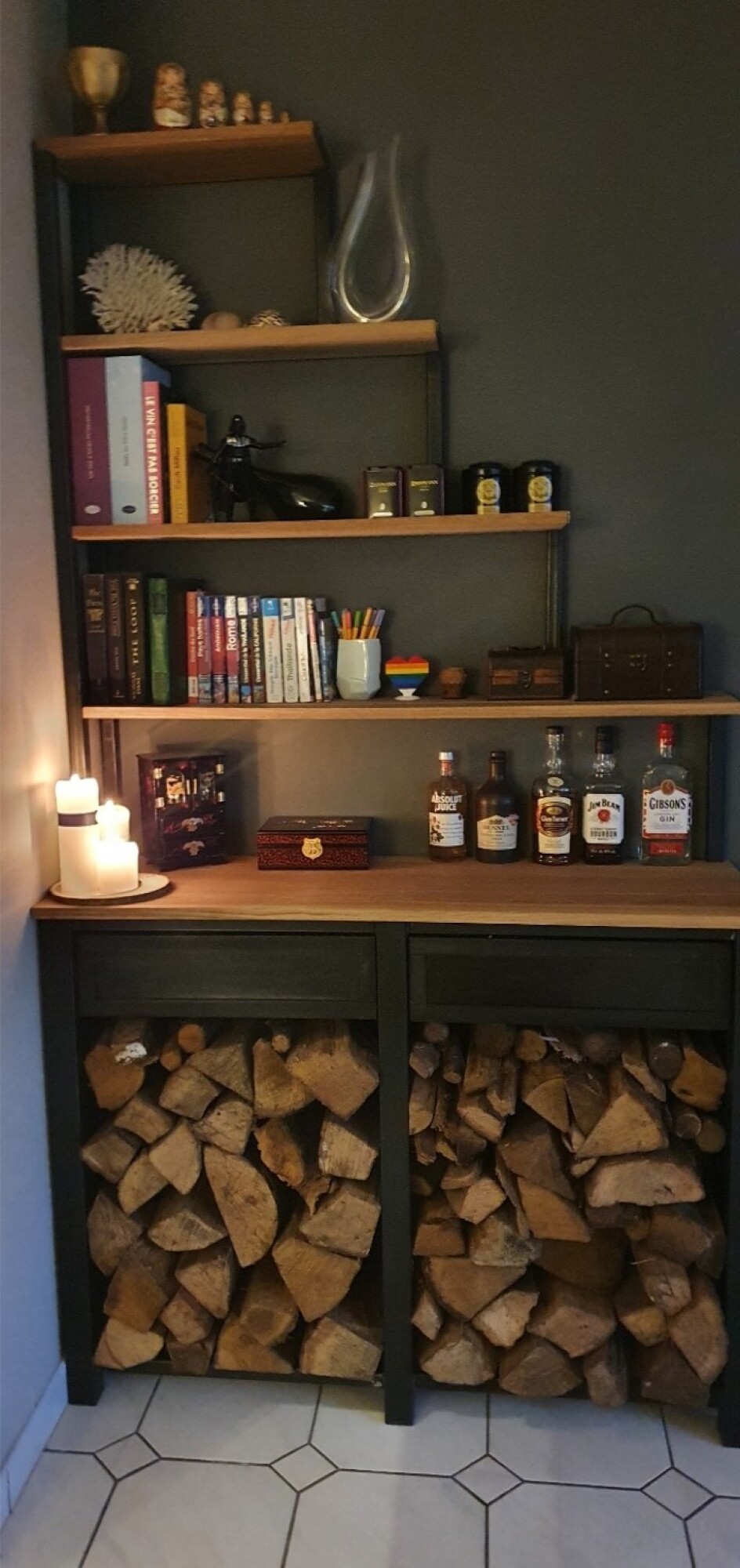 Aménagement Bibliothèque Sur-mesure Bois Métal