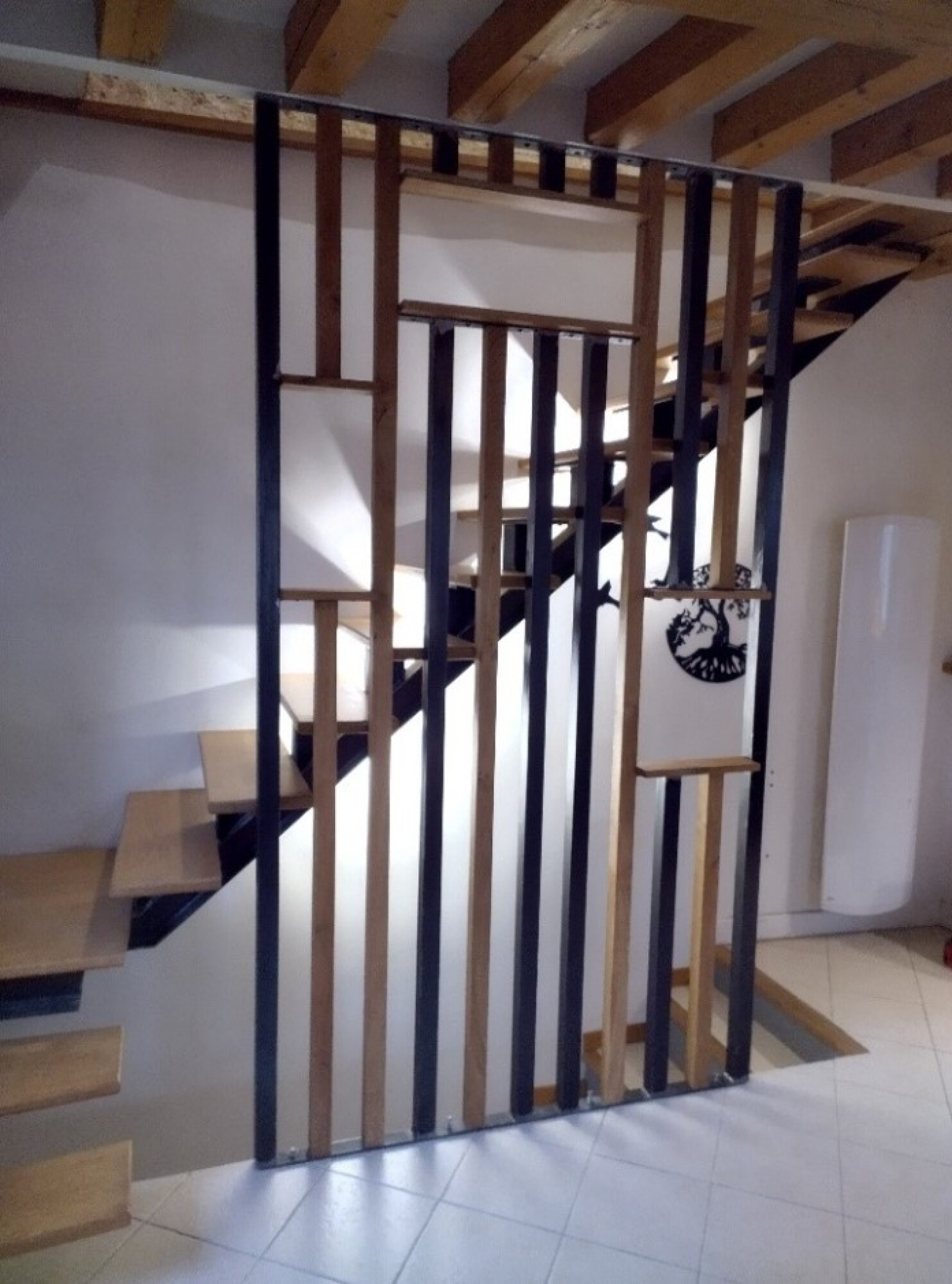 Aménagement Garde Corps Escalier Sur-mesure Bois Métal