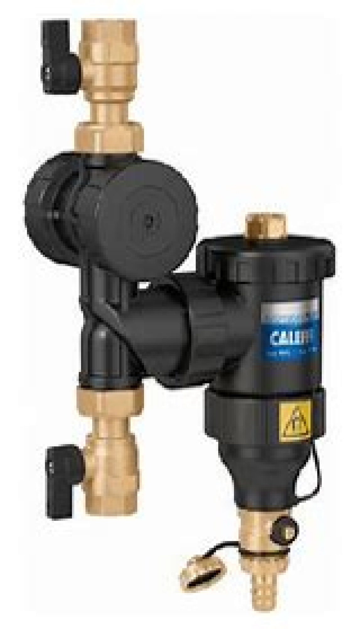 Pots de décantation multifonction et multiposition pour installation de PAC air/eau